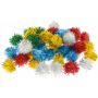 Pompony brokatowe Brewis 2cm Mix, 40szt - 3